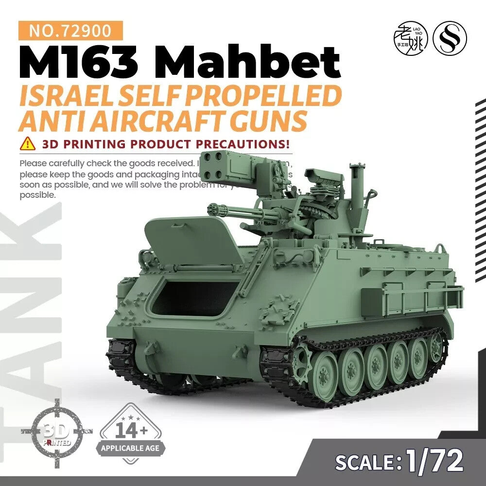 SS72900 1/72 Military Model Kit Israel M163 Mahbet Self Propelled AntiAircraft