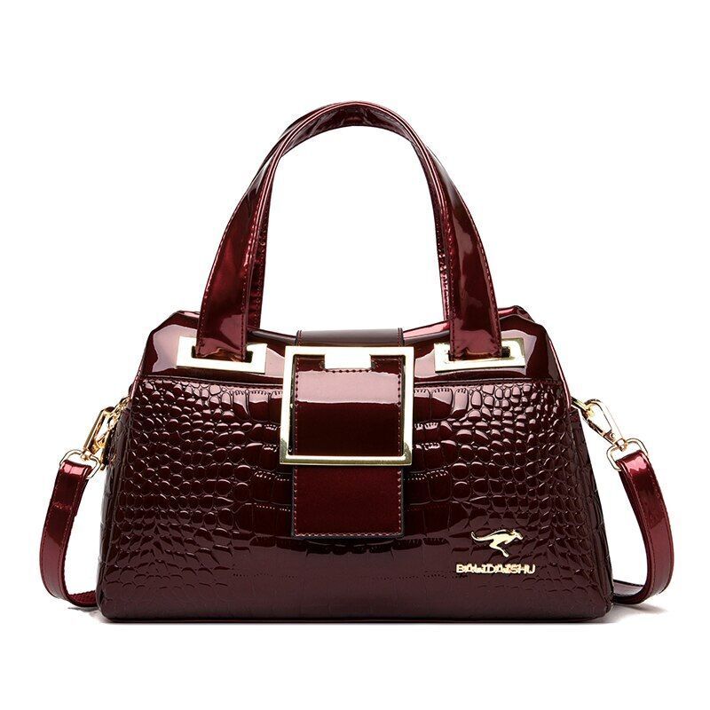 Handbag Crossbody Bags Women Crocodile Pattern Leather Shoulder Bags Casual Bags