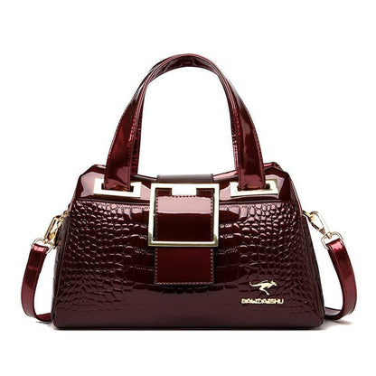 Handbag Crossbody Bags Women Crocodile Pattern Leather Shoulder Bags Casual Bags