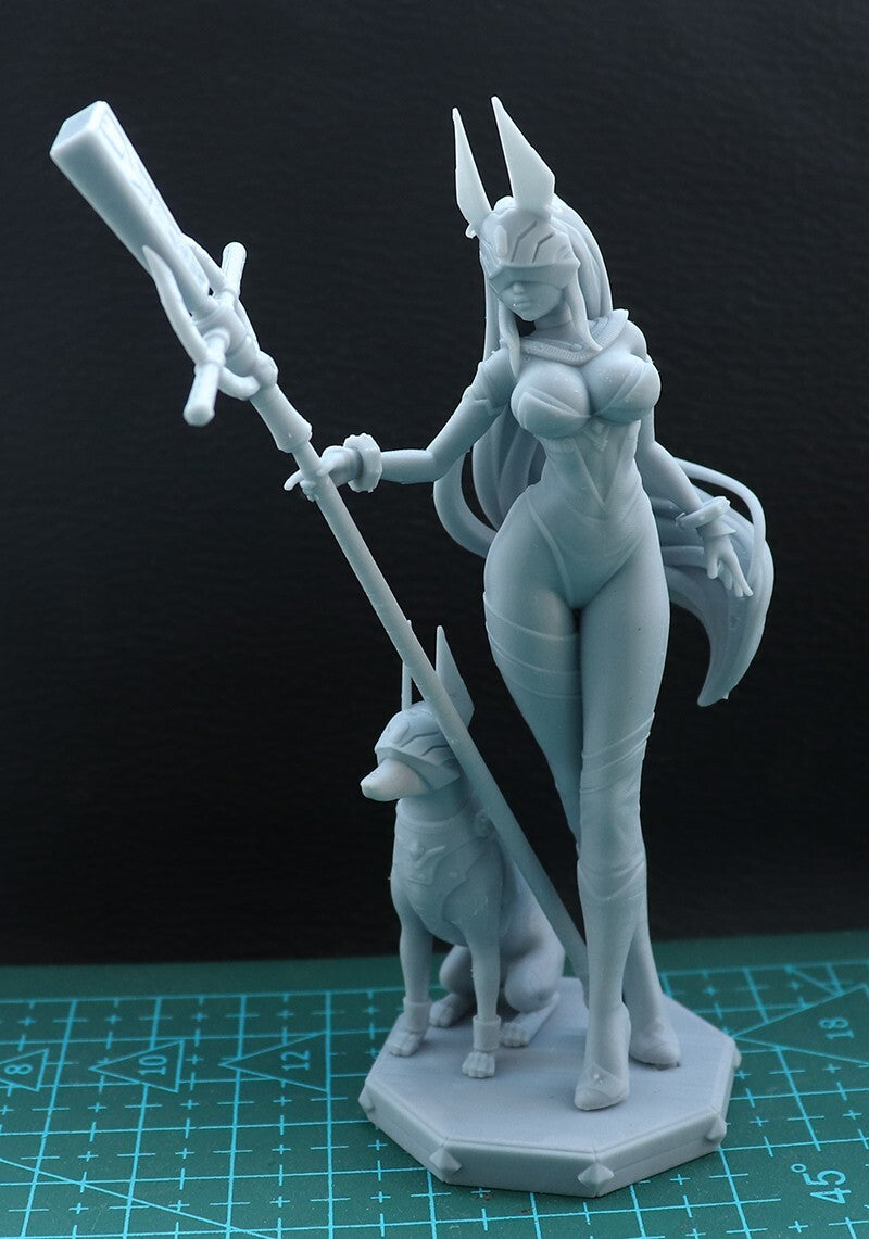 1/24 resin figures model Sexy girl Anubis Unassembled unpainted