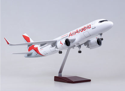 47CM 1:80 Air Arabia AIRBUS A320neo Airplane Landing Gears Resin Aircraft Model