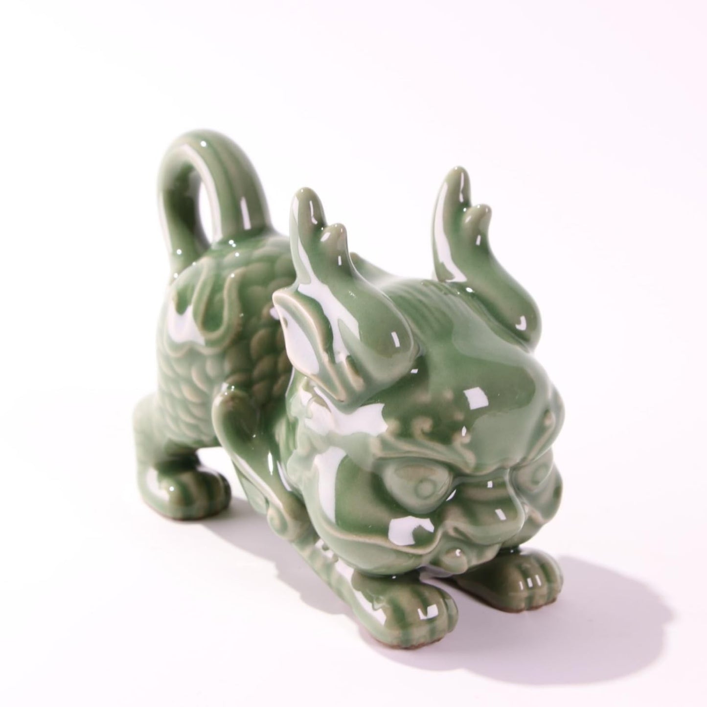 Ceramic Pi Xiu Tea Pet Ornament 13cm 5.1in Tea Table Decor Kungfu Tea Set