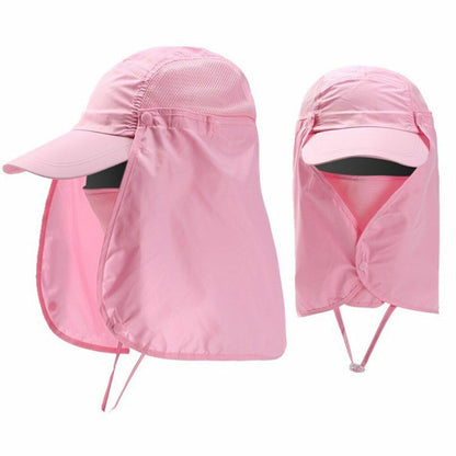 Outdoor Sun Hat UV Protection Ear Flap Neck Cover Fishing Hunting Hiking Leisure