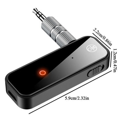 Car Bluetooth Wireless Receiver USB 3.5mm 2in1 5.0 Transmitter Aux Adapter Audio