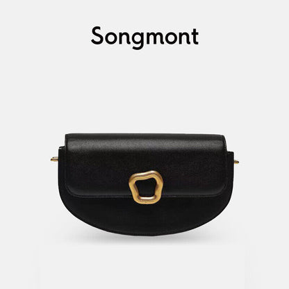 songmont women bag crossbody RESET series head layer cowhide shoulder bag