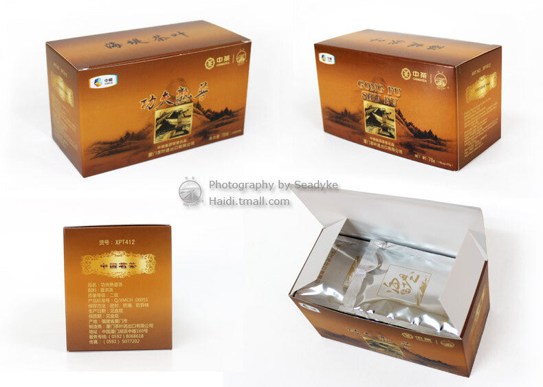 GONG FU SHU PU TEA XPT412 Sea Dyke XPT412 Kung Fu Pu-erh Tea Loose 70g Ripe
