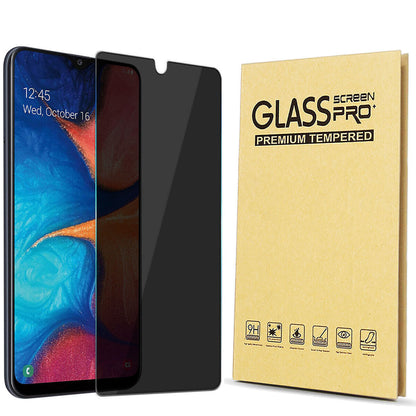 For Samsung Galaxy A20 Privacy Glossy Tempered Glass Anti-Spy Screen Protector