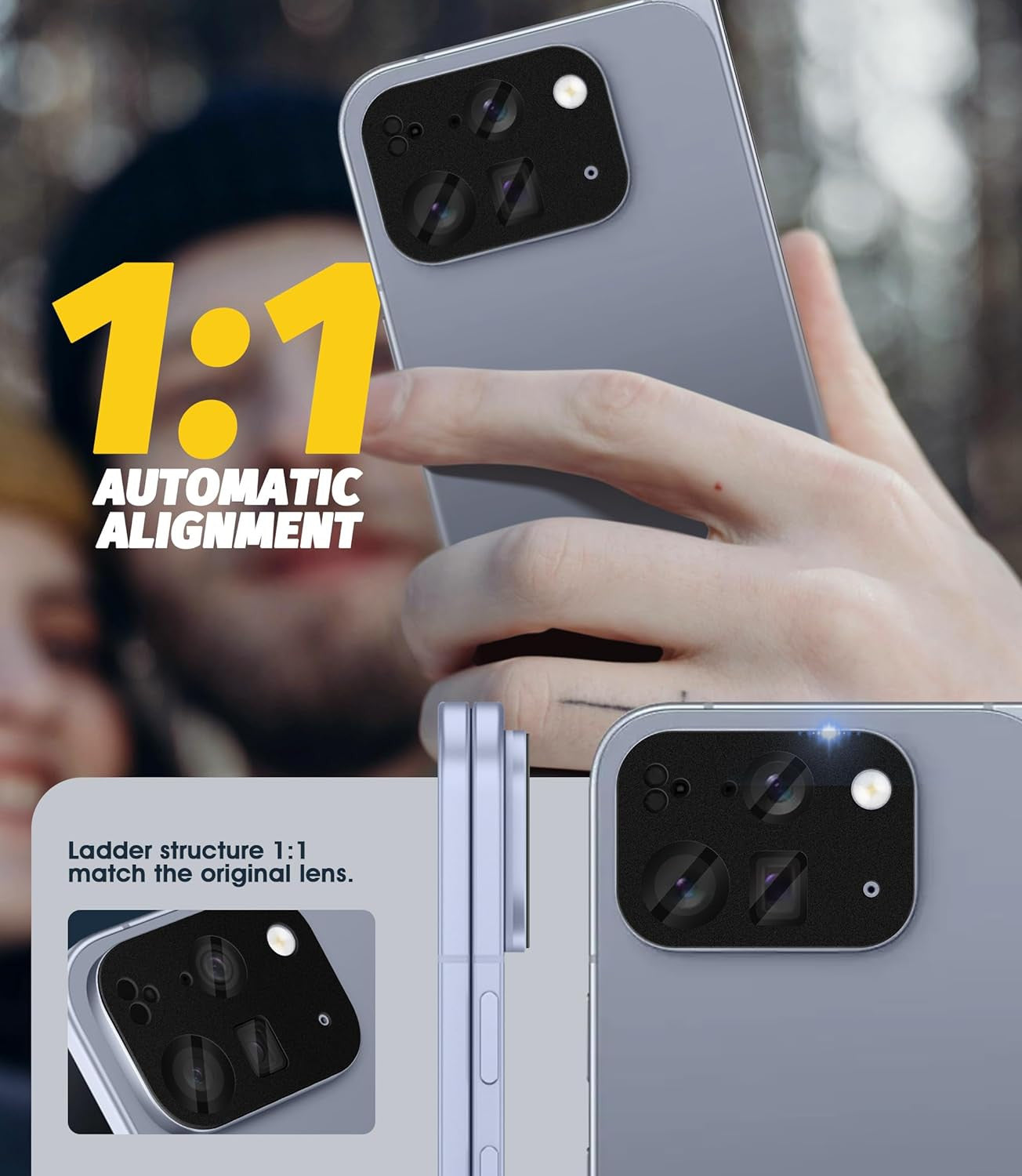 (2 Pack) Camera Lens Protector Compatible for Google Pixel 10 Pro Fold, Protecto