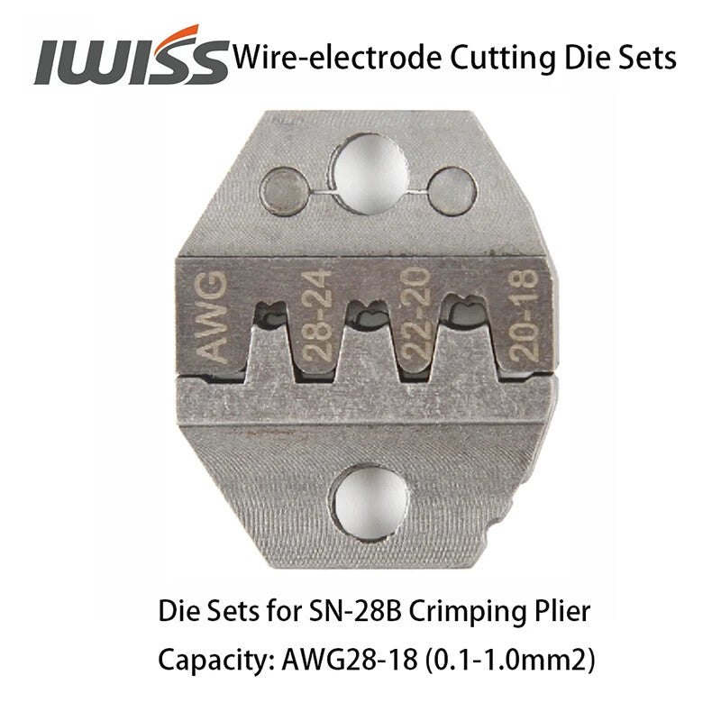 IWISS Wire-electrode Cutting Die Sets for SN-2549/48B/28B Ratchet Crimping Plier