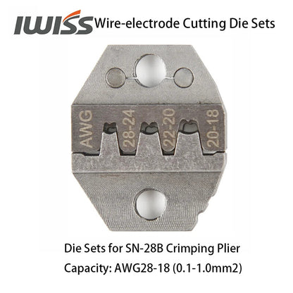 IWISS Wire-electrode Cutting Die Sets for SN-2549/48B/28B Ratchet Crimping Plier
