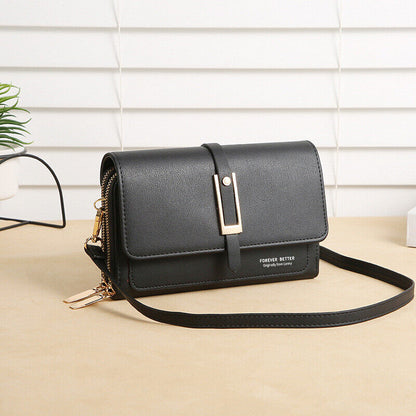 Crossbody Bags for Women Girl PU Leather Purses Handbags Letter Print Bag