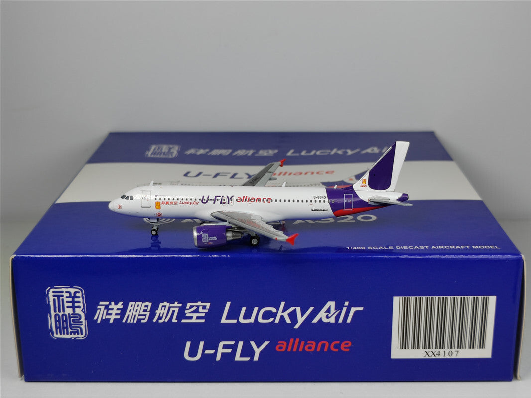1:400 JC Wings LUCKY AIR AIRBUS A320 Passenger Airplane Diecast Aircraft Model