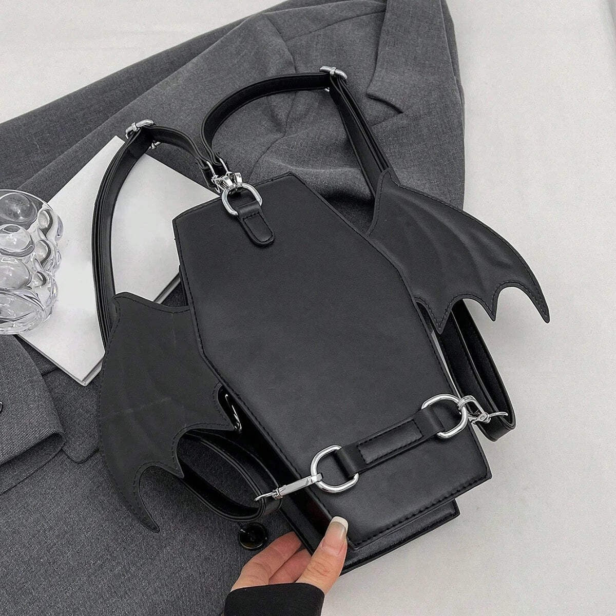 Steampunk Gothic Shoulder Bag Lightweight PU