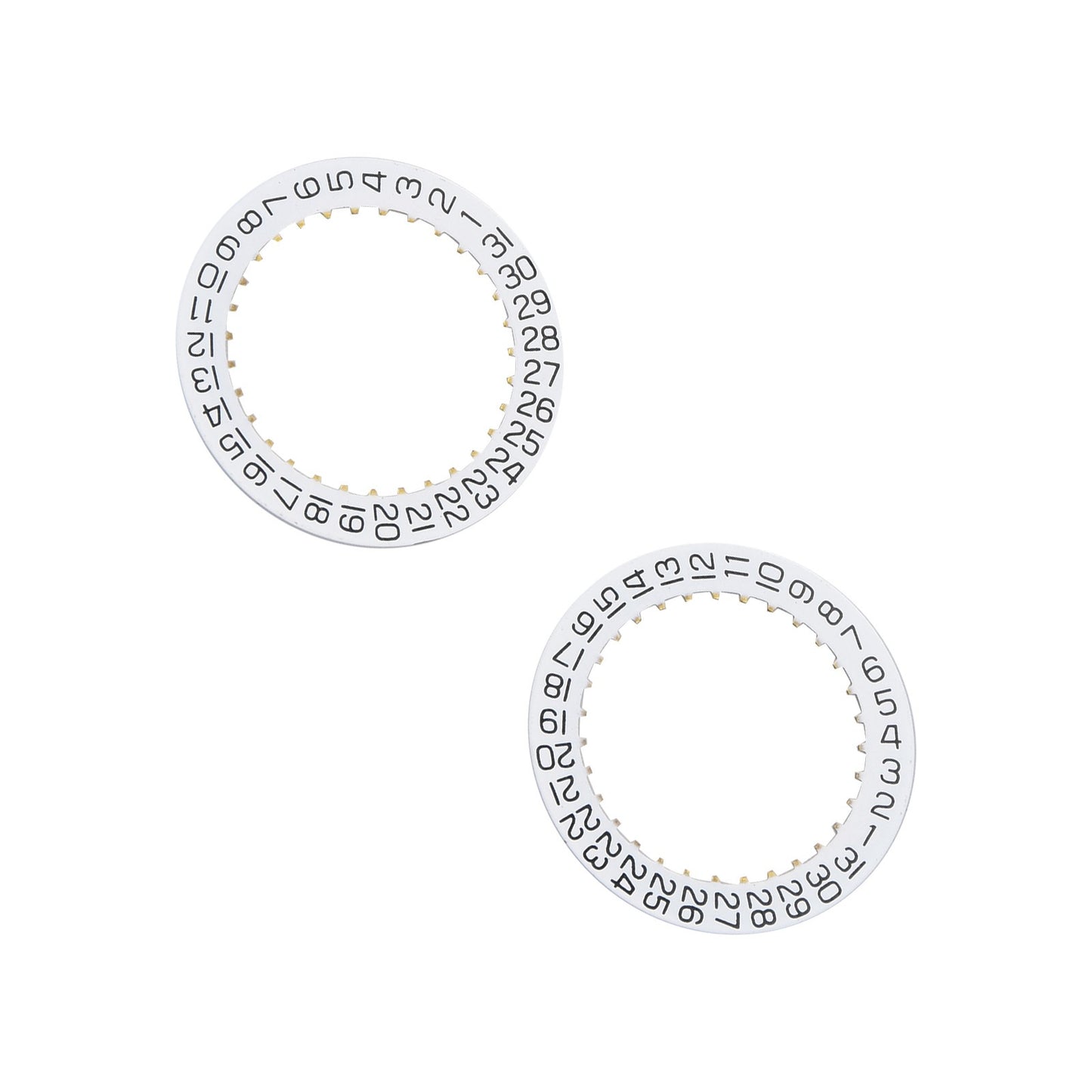 2Pcs Date IndicatorDisc Wheel Plate 2557 H3 For ETA 2804-2 2824-2 2892A2 F