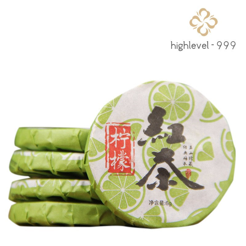 500g Yunnan Black Tea Cake Lemon Black Tea Fengqing Dian Black Tea Small Cake