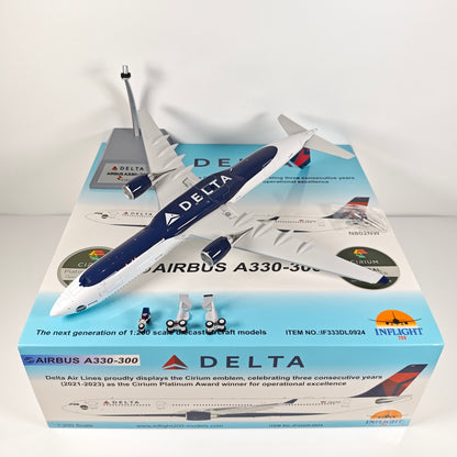 1:200 InFlight Delta Air Lines A330-300 N802NW Airplane Diecast Plane Model
