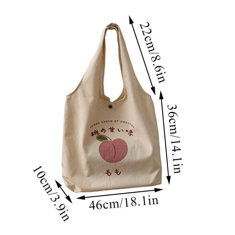 Large Shoulder Tote Bag Canvas shopping bag Casual Print Capacity Shoulder B