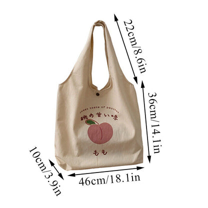 Large Shoulder Tote Bag Canvas shopping bag Casual Print Capacity Shoulder B