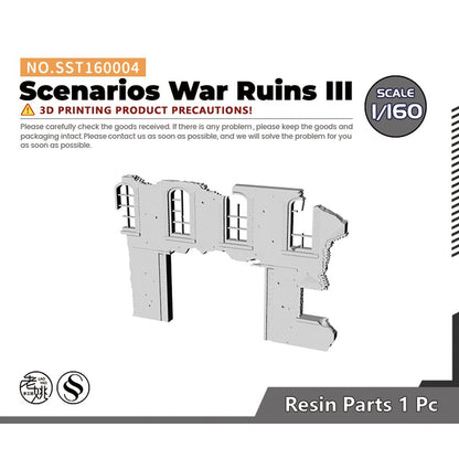 SSMODEL SST160004 1/160 Military Model Scenarios War Ruins III