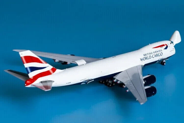 1:400 JC Wings BRITISH AIRWAYS WORLD CARGO BOEING 747-8F Aircraft Diecast Model