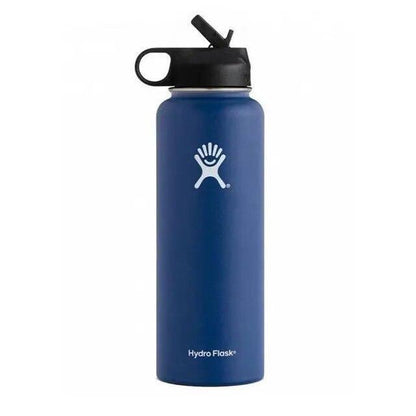 Hydro Flask Water Bottle Stainless Steel Insulated Wide Mouth Lid Straw Drink A+