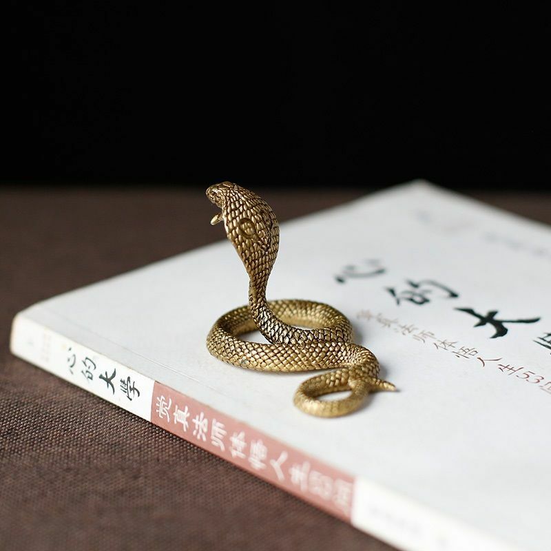 Zodiac Snake Ornaments Pure Copper Cobra Exquisite Boutique Brass