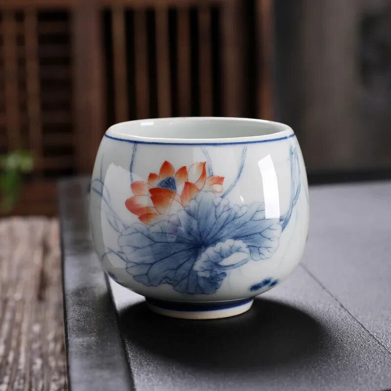 1pc Tea Accessories Kiln Restoring Ancient Ways Celadon Teacup Porcelain Chinese