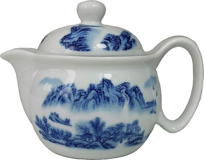 Porcelain Teapot 350ml Stainless Filter Infuser Chinese Dragon Flower Tea Pot