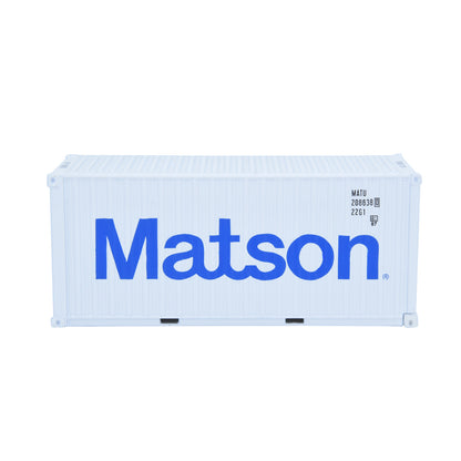 1:50 Matson 20GP Metal Shipping Container Model Toy Home Office Decor Gift