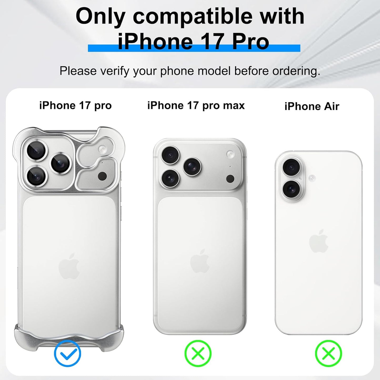 Phone Case Compatible with Iphone 17 Pro Compatible with Lens Camera Protection,