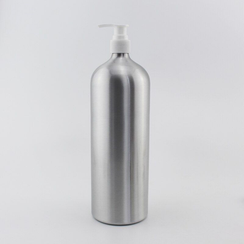 Aluminum Bottles Empty Liquid Soap Essential Oil Metal Container W/ Screw Cap 1L