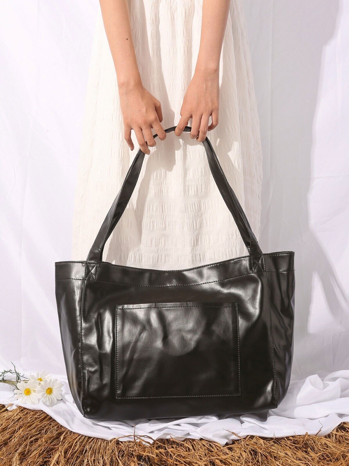 Women Tote Shoulder Handbag Leather Everyday Purse Large Shopper Crossbody Bag