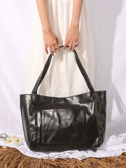 Women Tote Shoulder Handbag Leather Everyday Purse Large Shopper Crossbody Bag