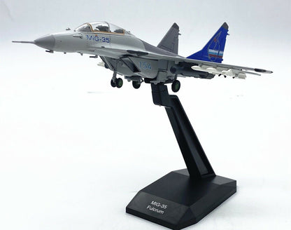 1:100 AMER MIG-35 Fulcrum Fighter Aircraft Plane Diecast Airplane Model