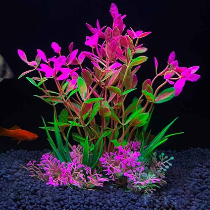 Aquarium Decor Plastic Aquatic Artificial Plants Fish Tank Water Ornament 8x14cm