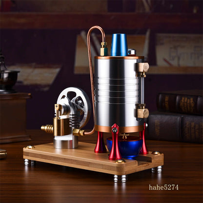 Mini Live Steam Engine Model With 167ML Boiler DIY Kit Mechanical Toy Collection