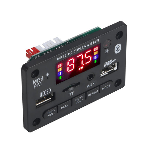 FM Bluetooth Car Audio MP3 Decoder Board With Remote Control & 4* Cable Core