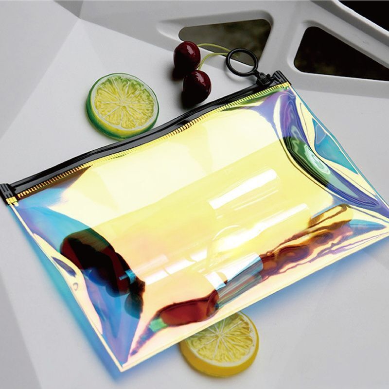 Travel Cosmetic Bags Transparent Big Makeup Pouch Toiletry Brush Organizer Case - Thumbnail 4