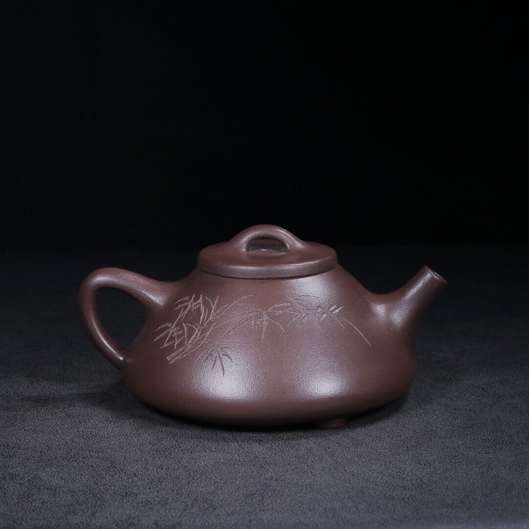 Chinese Yixing Zisha Clay Handmade Exquisite Teapot（石瓢 底款：顾景舟）