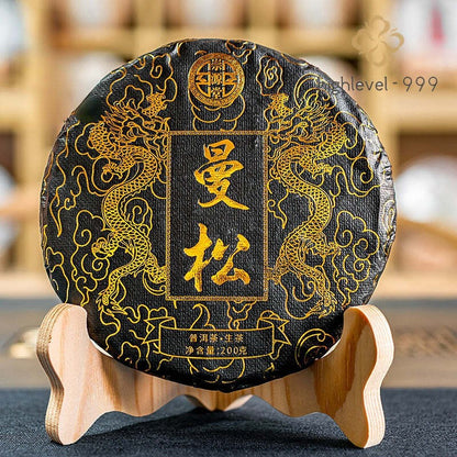 Yunnan Mansong Organic Pu-erh Tea Raw Puerh Tea Cake Pu'er Shengcha 200g