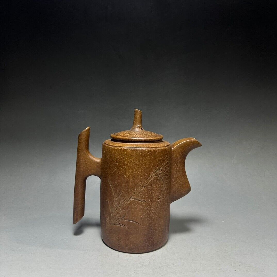 Chinese Yixing Zisha Clay Handmade Exquisite Teapot ：(高刻字 底款：陈鸣远）