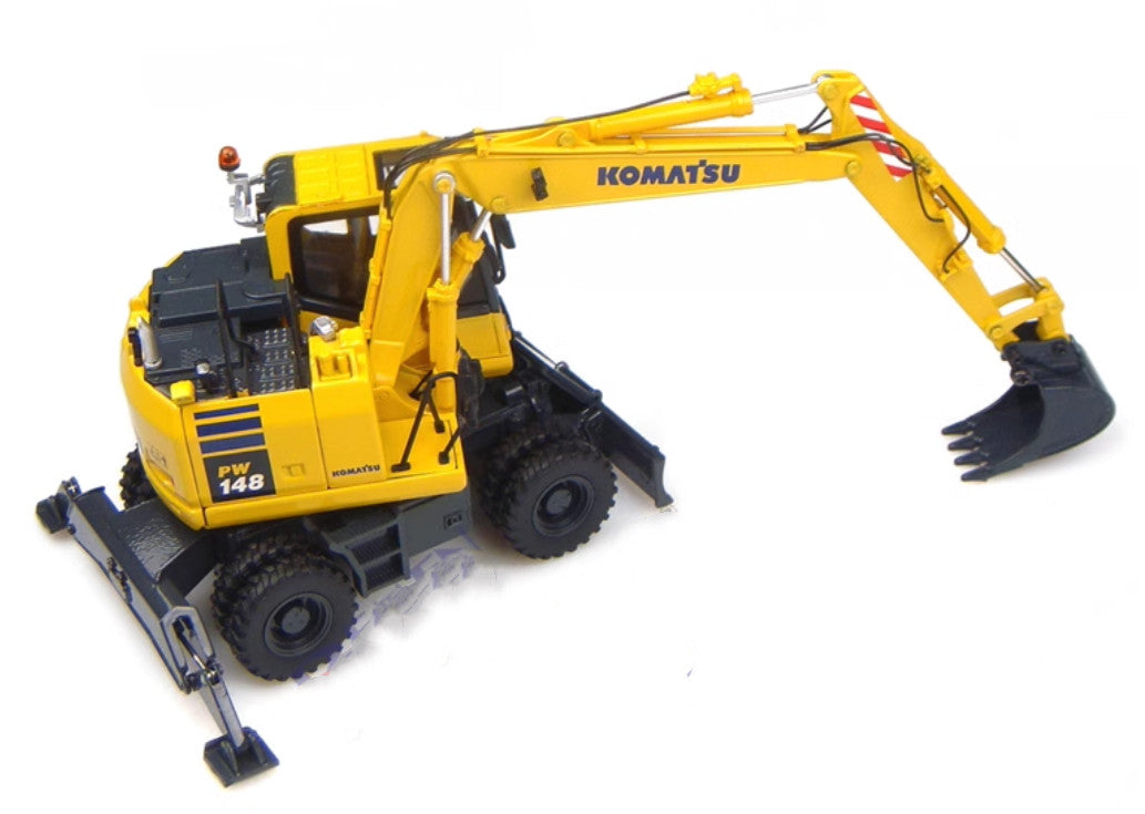 1:50 PW148-10 Multifunction Wheeled Excavator Construction Machine Diecast Model
