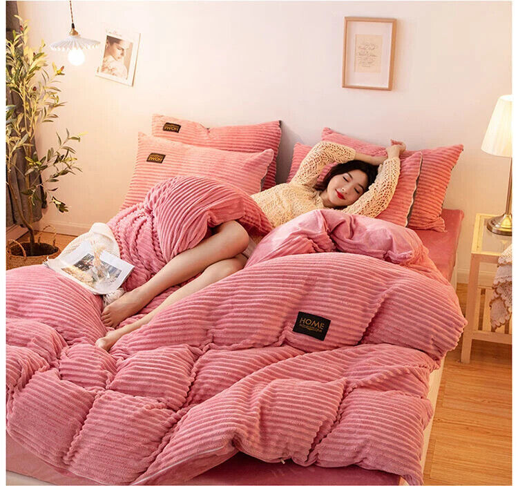 Duvet Cover Winter Couple Quilt Cover Double Bed Bedding Set Queen King Size