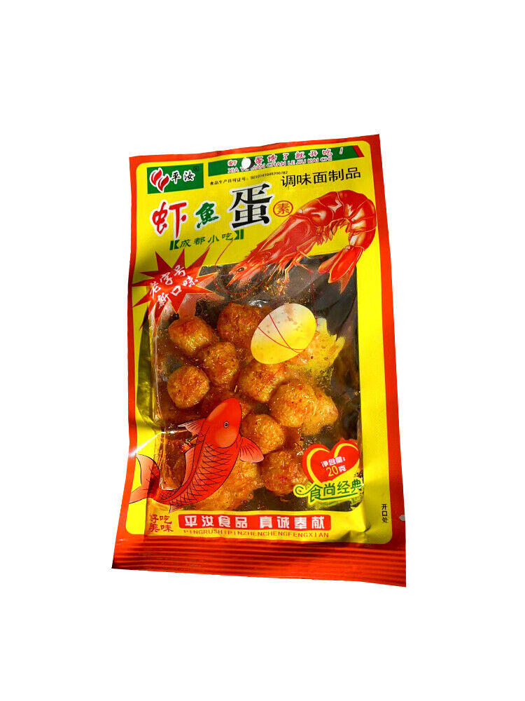 虾鱼蛋辣条 20g/包 Shrimp Fish Egg Spicy Bar 8090 Childhood Nostalgia Snack