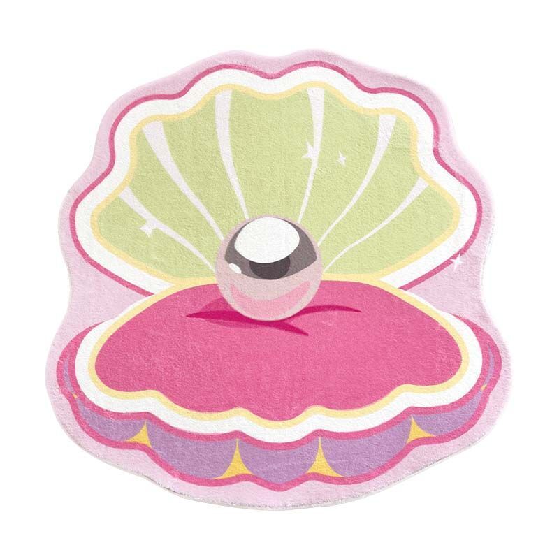 Door Mats Polyester Art Creative Shell Carpet Soft Bedroom Area Rugs Room Decors