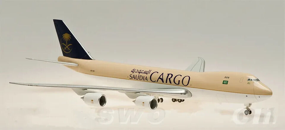 1:400 Hogan SAUDIA CARGO BOEING 747-8F Airfreighter Plane Diecast Aircraft Model