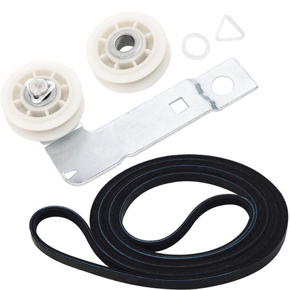 661570 & 279640 & W10837240 Dryer Idler Pulley Belt Kit for Whirlpool/Kenmore