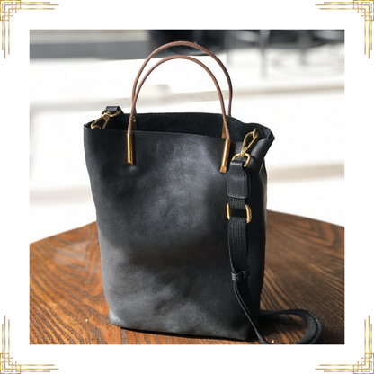 Women GENUINE LEATHER Handbag Soft Large Capacity Cross Shoulder Bag Vintage