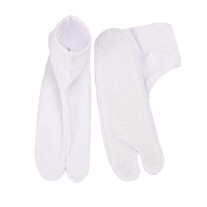 Kimono Japanese Cosplay Socks Simple White Foot Bag Non-slip Bottom Two-finger