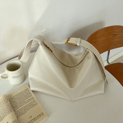 Large Capacity Shoulder Bag Fashion Soft PU Leather Handbag Tote Crossbody Bag